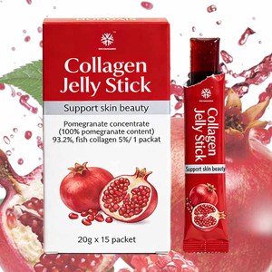 Collagene in Stick ad Alta Potenza per Capelli, Unghie e Elasticità della Pelle, Integratore al Collagene di Melograno - Product Image 1