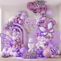 Ballon en feuille d'aluminium en forme de papillon de 1 m de long pour anniversaire, fête de bienvenue, mariage et décoration de chambre de bébé