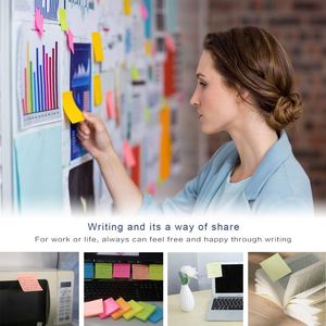 Self-Adhesive PET Sticky <b>Note</b> Tabs 50 Sheets/Pad <b>Book</b> Annotation Supplies for Home Office College School & Reading Studying - Product Image 5