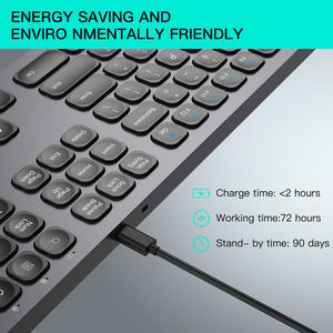 Awireless <b>Computer</b> <b>Accessories</b> Portable Slim Key Board 7 Colors Backlit for Home Office Pc <b>Computer</b> Bt Wireless Keyboard - Product Image 4