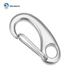 HIDEA Mosquetón de resorte autoblocante de 50 mm a 100 mm, de acero inoxidable 304 316 pulido, forma ovalada, para correa, etiqueta de mascota, clip rápido - Product Image 3