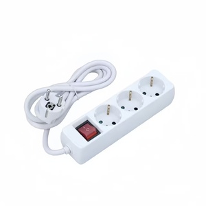 Multipresa Industriale Professionale in Rame da Incasso a 3 Prese con Cavo da 5m per Mobili da Cucina e Postazioni di Lavoro Ufficio - Product Image 2