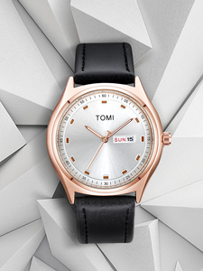 นาฬิกาข้อมือ <span class=keywords><strong>TOMI</strong></span> T030 รุ่นใหม่มาแรงสำหรับผู้ชาย สายหนัง หน้าปัดทรงกลม ดีไซน์ทันสมัย พร้อมปฏิทิน นาฬิกาควอตซ์ แฟชั่นสำหรับทุกเพศ - Product Image 5