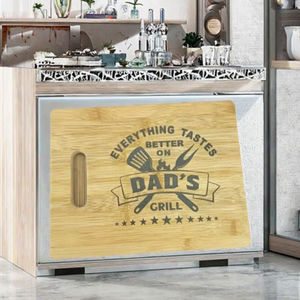 Planche à découper double face en bois de manguier gravée au laser personnalisée, design pliable, lavable au lave-vaisselle, portable pour la maison, fruits et légumes, charcuterie - Product Image 3