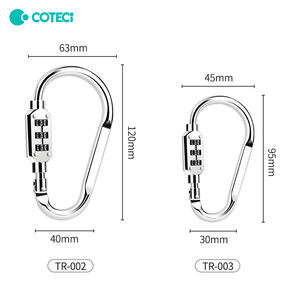 Verrou de casque de <span class=keywords><strong>moto</strong></span> COTECi avec crochet en forme de D et serrure à code, sécurité antivol, portable et sûr, crochet pour panier de voiture - Product Image 5