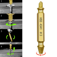 Ensemble d'extracteurs de vis endommagées Foret HSS Décapant cassé Petit Kit de retrait facile et rapide Outils électriques de démolition facile