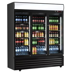 GGM Gastro Beverage <b>Refrigerator</b> - 1500 Liters - with 3 Glass Doors & Advertising Display - Product Image 1