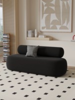 Canapé en velours blanc, magasin de vêtements, espace de repos, salon, canapé modulaire, design minimaliste, adapté aux villas et aux appartements