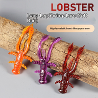 Leurre souple en PVC pour homard et crevettes à longues pattes, 47mm 0.67g 72mm 2.29g, salé et parfumé, pour la pêche au bar, à la truite et en eau douce