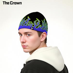 Gorros con Logotipo Personalizado, Diseño de Llama, Venta al Por Mayor, Gorro Cortavientos, Gorro de Calavera, Gorro de Punto Jacquard, Fabricante de Gorros de Moda Urbana - Product Image 3