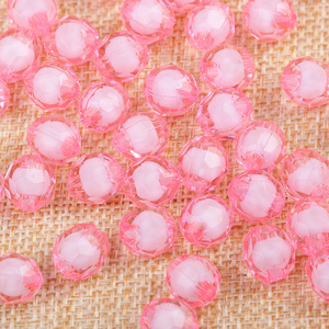 Acrylic <b>Beads</b> 8mm 32-Faceted Angle Loose <b>Beads</b> For Jewelry Making Wholesale Bulk Pack - Product Image 3