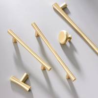 Poignées de meuble modernes en T, quincaillerie pour meubles avec espacement entre les trous de 96/128/192 mm pour appartement, hôtel, école, centre commercial