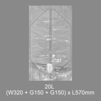 Sac vertical d'usine 10L 20L dans la boîte avec le robinet de couvercle de vis pour le produit chimique