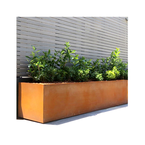 Custom Outdoor <strong>Rectangle</strong> Iron Metal Flower Planter Farming Gardening <strong>Plant</strong> <strong>Pot</strong> - Product Image 4