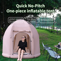 Tente gonflable de grande capacité pour camping en plein air tente pliante rotative épaissie et étanche à la pluie