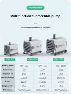 Pompe à eau submersible silencieuse écologique de haute qualité pour aquarium petite pompe filtrante à <span class=keywords><strong>carpe</strong></span> avec matière plastique d'emballage de boîte - Product Image 5