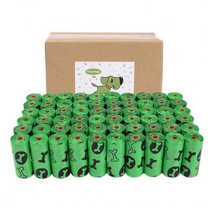 Sacs de collecte d'excréments de chien biodégradables et écologiques à motif d'os mignon pour animaux de compagnie - Product Image 5