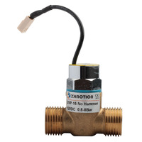 Xhnotion 1/2'' Électrovanne solénoïde bistable en laiton sans marteau à commande mobile à distance
