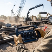 Télécommande hydraulique industrielle cryptée anti-interférence pour grue tout-terrain et grue de camion pour travaux extérieurs