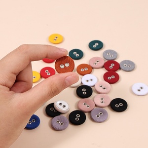 Botones de 2 agujeros con cubierta de tela de colores para ropa, gemelos, camisas, trajes y cortavientos - Product Image 4