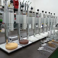 Machine manuelle de sertissage de flacons de parfum 2-en-1, équipement efficace de capsulage de flacons en verre à commande manuelle