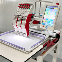 Machine à broder durable à 1 tête et 12 aiguilles pour la couture du cuir et des tissus lourds