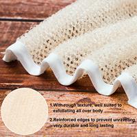 Serviettes exfoliantes pour le visage et le corps, tissu doux pour le bain, tissu exfoliant double face