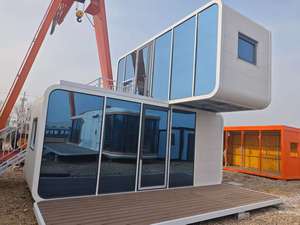 บ้านแคปซูลสำเร็จรูป Apple Cabin ขนาดใหญ่ 20 ฟุต 40 ฟุต บ้านคอนเทนเนอร์สำเร็จรูป พร้อมบริการปรับแต่งตามความต้องการ - Product Image 3