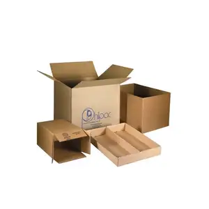 Boîte d'expédition en gros, carton ondulé à 5 couches mobile, grande boîte de livraison simple