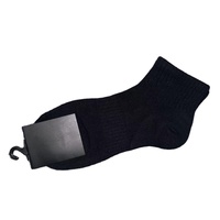 Chaussettes de sport antidérapantes à faible MOQ pour la pratique du fitness, avec coussinets en tissu éponge, en coton et fibre de bambou, jacquard, logo personnalisé, pour le yoga et l'entraînement, légères