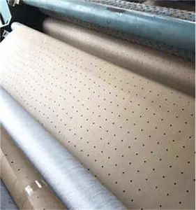 China supplier wrapping Triangular & Round hole perforated kraft paper for underlay cover Perforated Paper Roll
