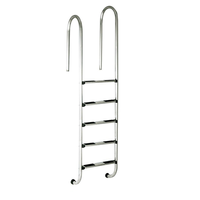 Échelles de piscine amovibles en acier inoxydable antirouille 304 316 316L, main courante pour garde-corps