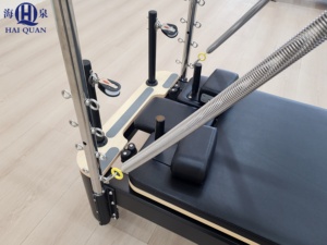 Professional Aluminum Pilates Reformer with Half Tower - 5 Resistance <strong>Levels</strong> for Full-Body Workouts - Home Gym/Pilates Studio - Product Image 2