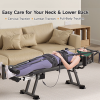 Table de traction motorisée pour tout le corps avec 45 points de fixation °   Table de décompression cervicale électrique pliable