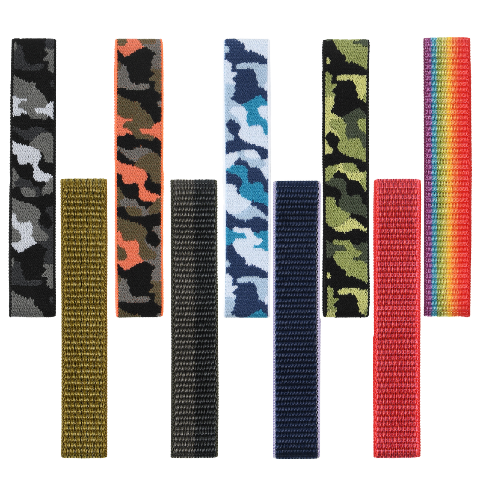 Quick Release Elastic Braided Nylon Loop Replacement Smart Watch Straps 22MM 26MM Soft & Adjustable Watch Bands