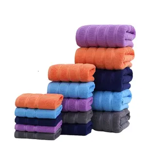 Nodic Style Solid Color Cotton Gift box 3 PCS Square Towel Face Towel Bath Towel Set
