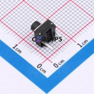 TSA06154-065B332BA Tactile Switch Through hole Component (THT),6.1x6.1mm Switch Single Pole Single Throw Round Button 1.8N 6.1mm - Product Image 2