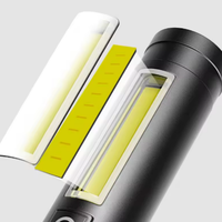 Lampe torche LED COB XHP50 multifonctionnelle et zoomable, 4 modes d'éclairage, puissante, rechargeable par USB, pour le camping et les situations d'urgence