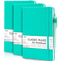 Carnet A5 en cuir à couverture rigide avec reliure thermique, 100 feuilles, logo personnalisé imprimé, journal cadeau