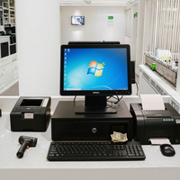LIVERDOL OEM/ODM Venta al por Mayor de Ventanas de Aluminio, Nuevas Pantallas Táctiles Capacitivas BOE, Cajas Registradoras POS con Bluetooth/Wi-Fi, 1 Año de Garantía