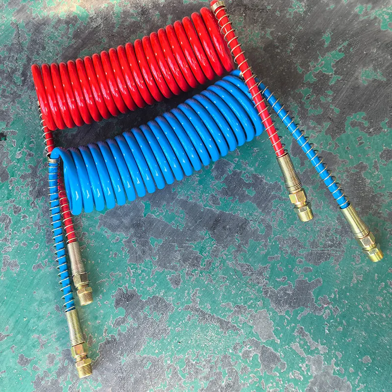 Guaranteed Quality Soft No Smelling Nylon Blue And Red 100 Foot Air Brake Hose For Semi Truck Tractor Trailer
