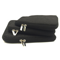 Housse de protection pour ordinateur portable en néoprène gaufré personnalisée, sac d'ordinateur imperméable, fabrication de pochettes pour ordinateur portable avec fermeture éclair pour iPad, macbook