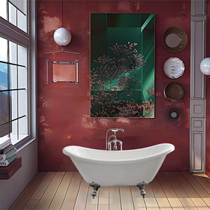 Bañera de pie de garra de fibra de vidrio antigua clásica independiente acrílica de 59 "para uso en baños interiores - Product Image 2