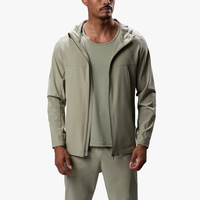 Ensemble de survêtement de sport en nylon à séchage rapide pour homme avec logo de marque personnalisé, deux pièces, léger, vêtements de loisirs pour homme