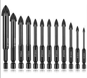 Jeu de forets hélicoïdaux pour béton en carbure de Offre Spéciale <span class=keywords><strong>4</strong></span> arêtes de coupe Tête de lance croisée 3-33mm de diamètre Garantie 3 ans - Product Image 2