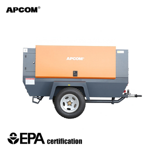 Mobile Industrial Diesel Screw Compressor 375 425 460 550 600 650CFM 12-18Bar For Jack Hammer <b>Sandblasting</b> - Product Image 2