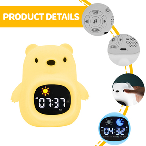 Progettato per bambini nuovo dispositivo digitale di rumore bianco con sveglia luce LED alba RGB luce naturale sveglia per bambini - Product Image 5