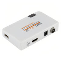 Modulateur HDMI vers RF, convertisseur coaxial HDMI vers RF, adaptateur de signal numérique vers signal analogique RF, boîte émettrice TV, télécommande