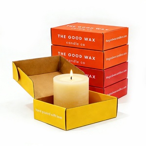 Colorful Aircraft Box Sturdy Durable Affordable Paper Box Corrugated Mailing Box Square Cardboard Box Wholesale Candle <b>Boxes</b> - Product Image 1