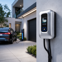 Chargeur mural pour véhicule électrique certifié CE AC 7/11/22kW, état neuf, charge intelligente, écran tactile 5 pouces, OCPP 1.6, 16A, IP55
